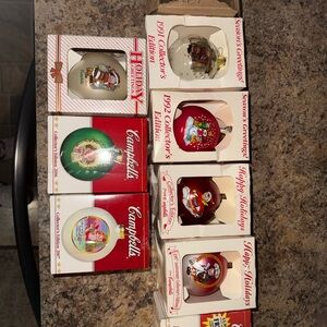 Vintage Campbell’s Collector Ornaments. 1981, 1991, 1992, 1996-98, 2005-2007